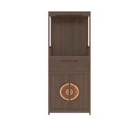ZKALQECNF Stile cinese Tavolo in legno for offerte di ricchezza in stile cinese, con doppia anta, raffigurante il Dio della Misericordia e il Buddha. Bellissimo(Bruin)