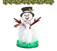 Zkaoai Albero di Natale magico in crescita, mini albero di Natale artificiale, fai da te in carta magica albero pupazzo di neve cristallo per bambini, allevamento di cristalli fai da te e giocattoli