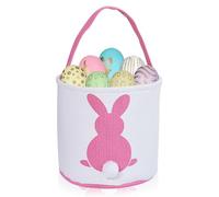 Zkaoai Borse per coniglietti pasquali con coda soffice, coniglietto pasquale per bambini, cestino pasquale per la ricerca delle uova dei bambini, decorazione per feste, giocattoli, a