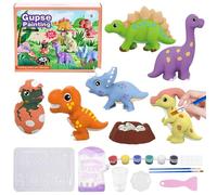 Zkaoai Set di 9 dinosauri per gesso, per bambini, per il fai da te, per l'irrigazione e la pittura, per il fai da te, per l'intonaco, per bambini, ragazzi, per il fai da te, regalo (dinosauri)