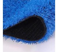 ZKBDBWTR Erba Sintetica Blu - Prato Sintetico di Alta qualità, Spesso 2 cm, Ideale per Interni ed Esterni, Adatto agli Animali Domestici, con Fori di Drenaggio e Senza necessità