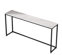 ZKBDBWTR Tavolo Consolle, Tavolino Stretto in Legno con Struttura Componibile, Tavolino Alto e Ultrasottile Dietro il Divano per Soggiorno, Cucina, Camera da Letto(White,100cm/39.3in)