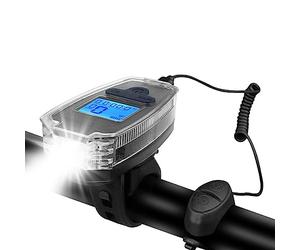 ZKcasA Fari per Biciclette con Clacson Che Ricarica Il Codice Wireless della Bicicletta Luci Anteriori da Tavolo Attrezzatura per L'illuminazione del Ciclismo