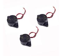 ZkeeShop 3Pcs Buzzer Alarm DC 3V 12V 24V Electronic Buzzer Beep 100dB Active Piezo Buzzer Tone Alarm Ringer Continous Sound