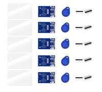 ZkeeShop 5Pcs RFID Kit with Reader Sensor Module, Chip and Card Compatibe for Arduino and Raspberry Pi