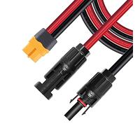 ZkeeShop Cavo di ricarica solare spina solare a XT60 Adattatore,Connettore solare Collegamento dei pannelli solari 12AWG Cavo per Generatore Solare, Centrali Elettriche Portatili (3M)