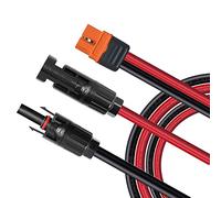 ZkeeShop Cavo di ricarica solare spina solare a XT60i Adattatore,XT60i-F Connettore solare Collegamento dei pannelli solari 12AWG Cavo per Generatore Solare, Centrali Elettriche Portatili, (7.62M)