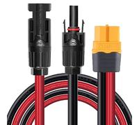 ZkeeShop Cavo Solare da 10 AWG, Spina XT60, Adattatore da 6 mm2, Compatibile Con Ecoflow Bluetti Powerstation (0,6 m)