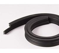 Zkenshan-Guarnizione Doccia Sottoporta Porte in Alluminio Vintage e Striscia di Vetro per finestre,Strisce di Gomma a Pannello Acustico Fisso, Materiale di Alta qualità (Color : 4 4.5mm Black)