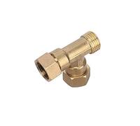 Zkenyao-raccordo tubo ottone 1/2 "maschio / femmina filettatura sindacale con connettore T-cock in ottone giunzione giunto giunto attacco tubo connettore raccordo tubo idraulico Semplice da installare
