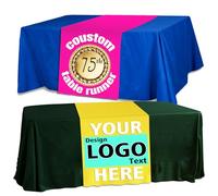 Zkgiftsdz Personalizza Table Runner con Business Logo Testo, Segni Personalizzati di Copertura della Tabella per Vendor Party Compleanno Wedding Display Forniture