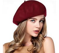 ZKGYUS 1 Pezzi Basco Francese Donna,Coppola Donna Invernale,Cuffia Lana Donna