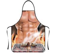 ZKGYUS 1 Pezzi Cucina Grembiule Sexy Divertente Novità Cottura Cucina Barbecue Partito Cosplay Grembiule Grigliare Grembiule da Cucina da Donna Uomini Regalo
