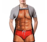 ZKGYUS 1 Pezzi Grembiule Barbecue Uomo Divertente Novità Cottura Cucina Barbecue Partito Cosplay Grembiule Grigliare Grembiule da Cucina da Uomini Regalo