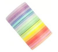 ZKGYUS 20 Nastro colorato,Nastro decorativo manuale di base monocromatico a 20 colori diy(5m*3mm)