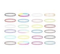 ZKGYUS 24 Pezzi Collane Elastiche Girocollo Tatoo, Collana Arcobaleno Collane Girocollo Gioielli Moda Gioielli Moda,Collane Strette al Collo Elegant per Ragazze, Bambina, Donna