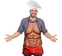 ZKGYUS Grembiule Cucina Uomo Cucina Grembiule Sexy Divertente da Barbecue per Uomo Regalo per Partito Cosplay Grigliare Regali di Natale per uomo Regali di San Valentino