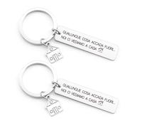 ZKIUOA Regali San Valentino Per Lui Regali Per Lei Portachiavi Coppia 2 Pezzi Portachiavi Casa Nuova Regalo Casa Nuova Regalo Per Lui Regali Di Coppia Idee Regalo Fidanzato Fidanzata Compleanno