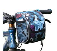 ZKIXUIWI Cestino per bici per bambini, accessorio decorativo per bici anteriore mimetico, accessorio per adulti e bambini, borsa da manubrio per bicicletta, organizer per bici da equilibrio, triciclo,