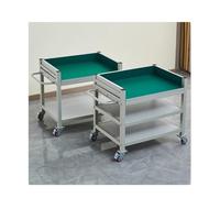 zklaseot Antistatico Mobile Banco Di Lavoro, Multistrato Con Ruote For Postazione Di Lavoro Officina Banco Di Prova Movimentazione Del Materiale Carrello(2nd floor,100X60x75cm)