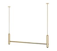 zklaseot Espositore Da Parete In Metallo Per Negozio Di Abbigliamento Golden Clothing, Appendiabiti Da Soffitto Per Finestra, Organizzazione Di Abiti Da Sposa(Gold,100cm)