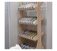 zklaseot Porta Cibo In Legno Per Gatti, Contenitore Per Dispensa Da Cucina, Scaffale Per Alimenti, Organizer Per Cibo In Scatola Per Gatti Per Casa E Negozio(Natural-B,65x40x165cm)