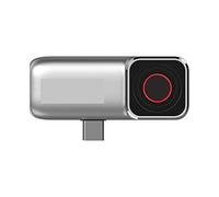 ZKLGS Termocamera, Termocamera a infrarossi Messa a Fuoco Automatica Mini Tascabile Smartphone Termocamera IR 256x192 Risoluzione IR -20~150 ℃(Silver)