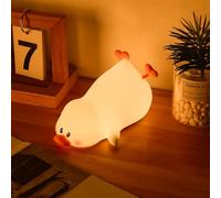 ZKLiLi Luce Notturna per Bambini, Lampada Notturna in Silicone Carino con 2 Livelli di Luminosità, 16 Colori Kawaii Touch Lamp per Camera da Letto, Ragazze e Ragazzi, Toddler, Nursery