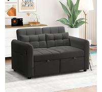 ZKLOEP Divano Loveseat dal design moderno e USB, divano allungabile 3 in 1 con schienale regolabile, tasche per braccioli e cuscini. Adatto per soggiorno, camera da letto, appartamento, ecc.