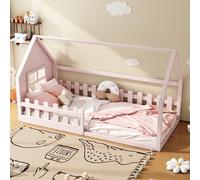 ZKLOEP Letto piano, 90 x 200 cm, listello, rosa