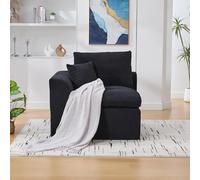 ZKLOEP Moderno divano in tessuto minimalista singolo posto Poltrona morbida e confortevole Con cuscino Divano per il tempo libero in stile nordico Si consiglia di acquistare due divani