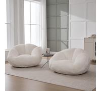 ZKLOEP Pouf in morbido peluche, 60 x 80 cm, antiscivolo, non rimovibile, non è necessario alcun montaggio, perfetto per il soggiorno, il salotto o la camera da letto