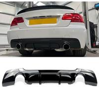 ZKNing Auto Diffusore Paraurti Posteriore per BMW 3 Series E92 Coupe E93 Cabrio 2007-2013 Labbro Diffusore Splitter Posteriore Spoiler Diffusore Labbro Kit Corpo Splitter Accessori Spoiler