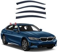 ZKNing Deflettori d'Aria Antiturbo per BMW 3 Series 2020-2024 Anteriore E Posteriore Antivento, Antipioggia, Fume' Oscurati, Automobili deflettori d’Aria tettuccio
