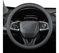 ZKSJFU Coprivolante Auto per Jeep Compass Latitude 2007-2019/Jeep Renegade 2015-2023 2024-pr, Universale Traspirante E Antiscivolo, Dimensioni Standard 37-38 Cm, Nero, Pelle Nappa