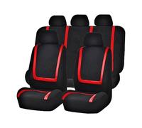 ZKSJFU Tappezzeria Auto per Porsche Macan Macan S Macan GTS Macan Turbo, Confortevole Traspirante Elastico Auto Antisudore Protezione per Sedili Completo Set Fodere Protezione,B-Red