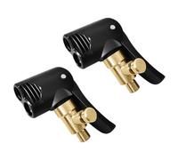 ZKSXOA 2 Pezzi Connettore Valvola Pneumatica Universale,Connettore Valvola Pneumatica Air Chuck Pneumatico per Auto Adattatore a sgancio rapido in Ottone Clip-on per Gonfiatori Pompa d'Aria