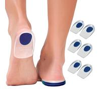 ZKSXOA 3 paia Talloniera in Silicone per Tallonite, Dolore Alleviare Cuscinetti per Tallone, Talloniera Gel, Solette per Sperone Calcaneare, Fascite Plantare, Dolori di Achille