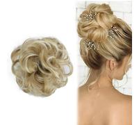 ZKSXOA Chignon Finto per Capelli, Chignon Facile per Capelli Toupet Capelli Donna Capelli Finti per Acconciature Spessi Updo Elastico con Capelli Finti per Coda Elastico per Chignon 55g(Biondo)
