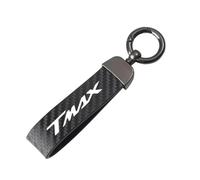 ZKSXSM Portachiavi Moto in Pelle Fibbia A Ferro di Cavallo Gioielli per per Y/amaha T Max 530 Tmax 500 T-Max 560 tmax560, Nero
