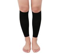 Zktfyshk 1 paio di calzini senza piede per polpaccio, per stinchi e gambe, Nero , XS-XXL