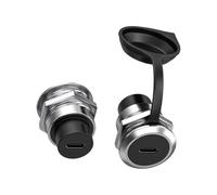 Zktfyshk 2 pezzi USB3.0 attraverso prese adattatori ad alta conducibilità in lega di zinco costruzione design salvaspazio per montaggio permanente Gigabit Ethernet connettori USB