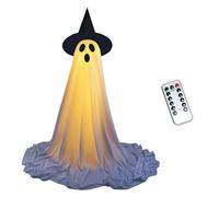 Zktfyshk Altezza regolabile Incandescente Halloween Spettro Decorazione con Luci LED per Portico Cortile Haunting Houses