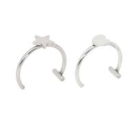 Zktfyshk Anelli per labbra, stile punk gotico, in acciaio inox, adatti per l'uso quotidiano o per feste, accessorio alla moda, Misura unica, come descritto, come descritto