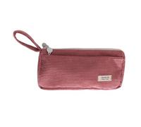 Zktfyshk Astuccio in velluto a coste per bambini, studenti e adulti, grande capacità, astuccio con cerniera, astuccio per matite da viaggio e cosmetici, R, 20*9cm