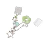 Zktfyshk Bella semplice stella e fiore perline Phone Strap Phone Chain Charm per appassionati di artigianato e cercatori di stili