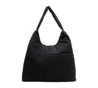 Zktfyshk Borsa a tracolla in nylon per pendolari di grande capacità, borsa a tracolla per spostamenti quotidiani e shopping, Nero , As shown in the figure