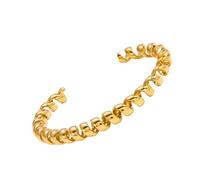 Zktfyshk Bracciale aperto a spirale a molla per le donne in acciaio inossidabile gioielli minimalisti compleanni anniversari design unico da donna, Misura unica, come descritto