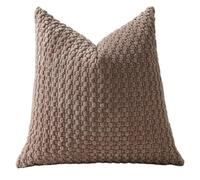 Zktfyshk Cuscino in velluto a coste con texture a bolle sul collo per divano camera da letto cuscino per riposo lettura