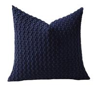 Zktfyshk Cuscino in velluto a coste con texture a bolle sul collo per divano camera da letto cuscino per riposo lettura